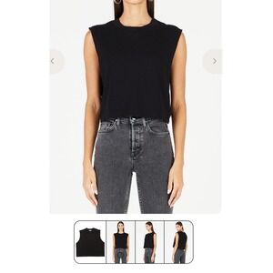 Cotton Citizen Black Muscle Tee Tank size M NWOT